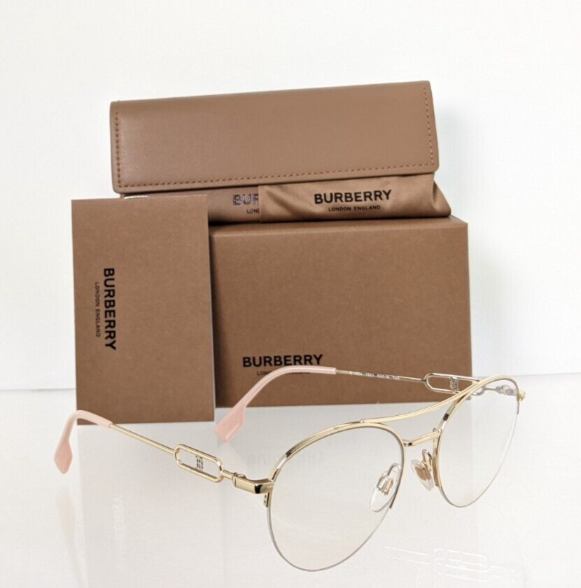 Brand New Authentic Burberry Eyeglasses BE 1354 1321 Gold 53mm Frame 1354