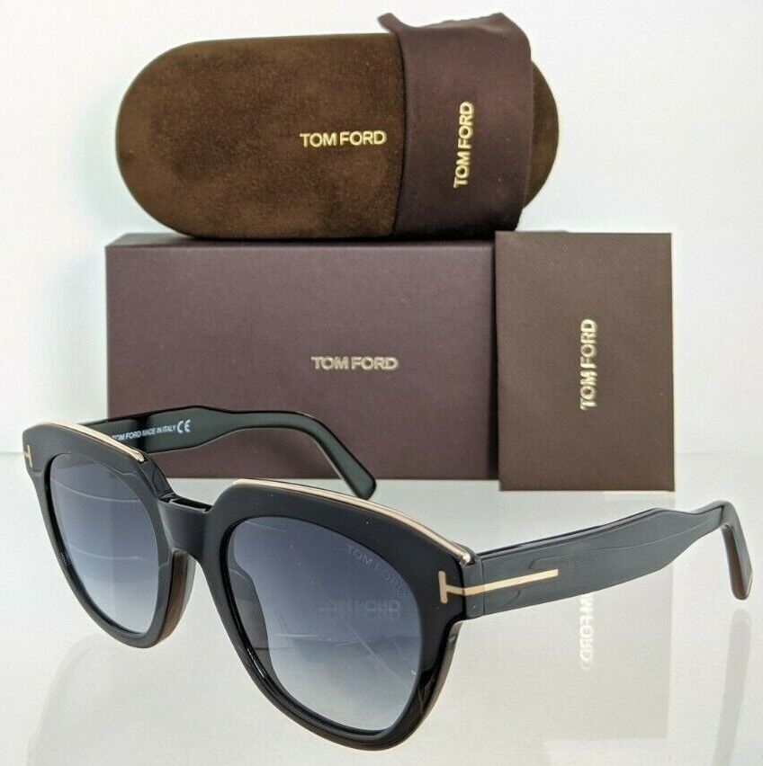 Brand New Authentic Tom Ford Sunglasses FT TF 686 01W Haley Frame TF0686-F 51mm