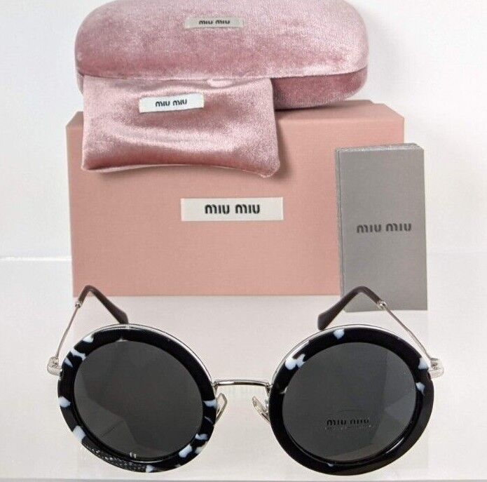 Brand New Authentic MIU MIU SMU 59U PC7 - 5S0 Sunglasses Black SMU59U Frame