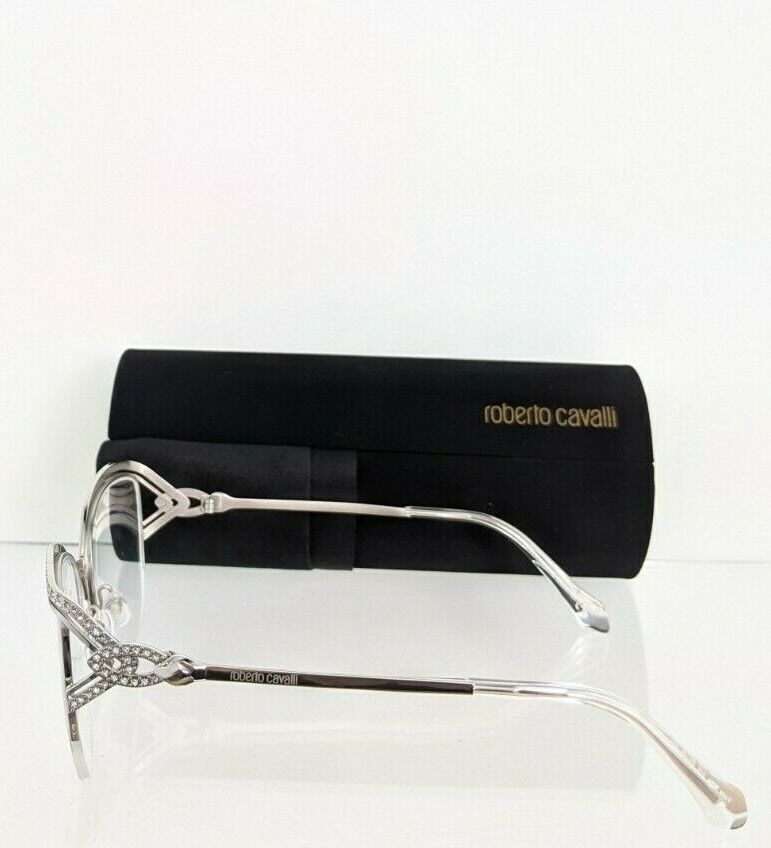 Brand New Authentic Roberto Cavalli Eyeglasses Forte 5054 016 53mm Silver Frame