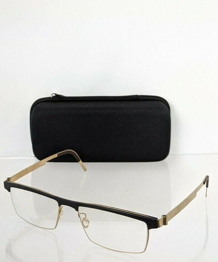 Brand New Authentic LINDBERG Eyeglasses 9816 Color Matte Black Gold 9816 54mm