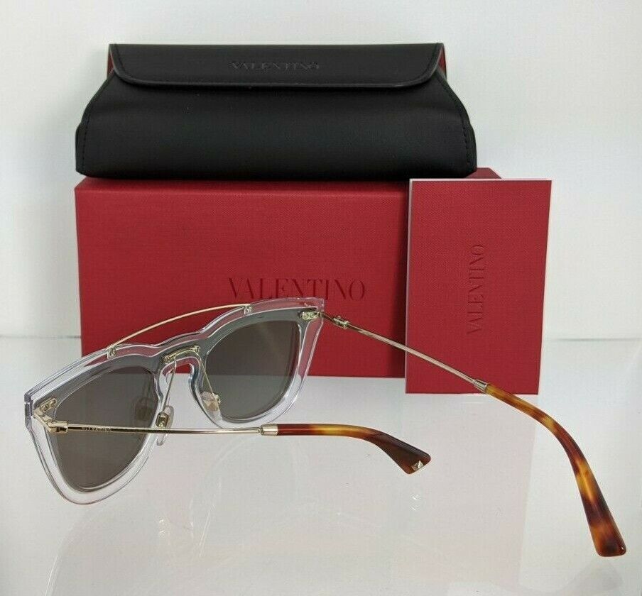 Brand New Authentic Valentino Sunglasses VA 4008 5024/5A Gold Clear Frame