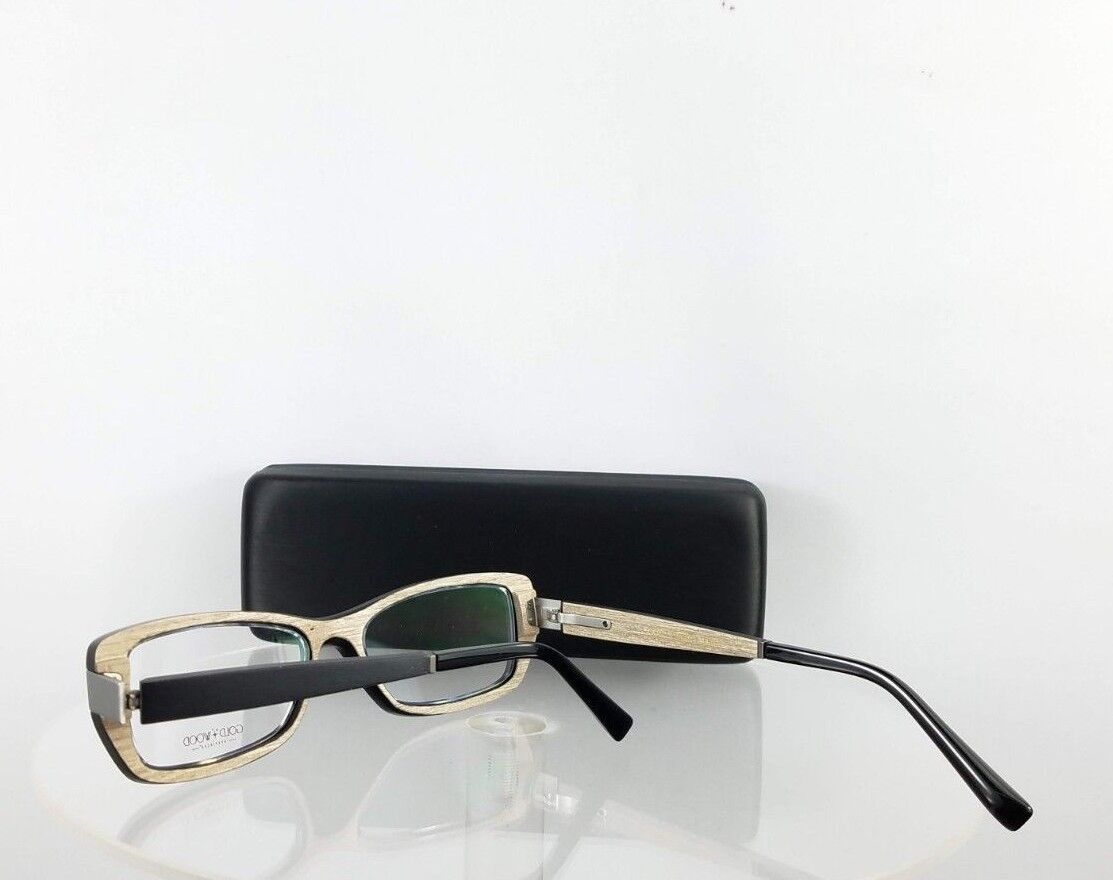 Brand New Authentic Gold and Wood B22.1 Black 51mm Frame