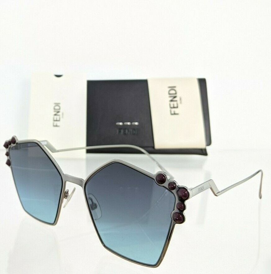 Brand New Authentic Fendi FF 0261/S Sunglasses Silver Frame 6LBJF 0261
