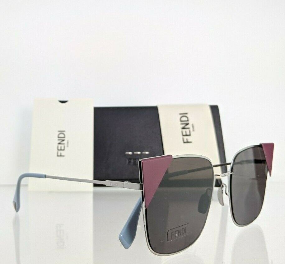 Brand New Authentic Fendi FF 0191/S Sunglasses Silver 6LBP3 55mm Frame 0191