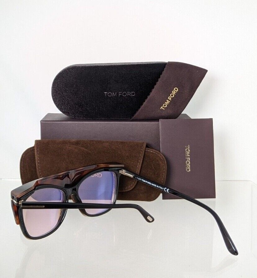 Brand New Authentic Tom Ford TF 5690 Eyeglasses 001 FT 5690-B 55mm with Clip on