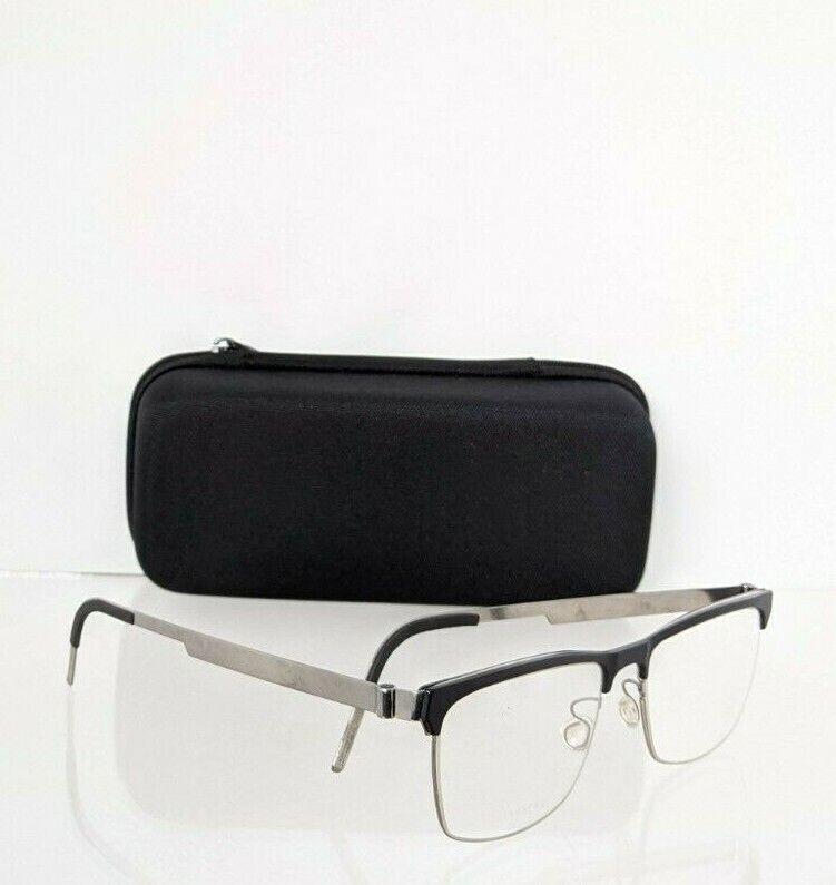 Brand New Authentic LINDBERG Eyeglasses 9815 Black & Silver P10 9815 50mm