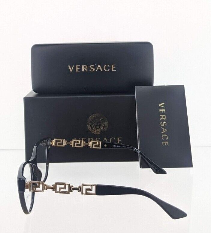 Brand New Authentic Versace Eyeglasses MOD. 3292 52mm Black GB1 3292 Frame