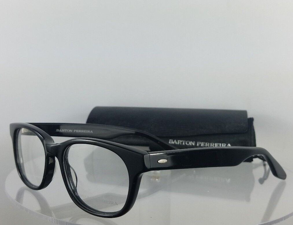 Brand New Authentic Barton Perreira Eyeglasses Wendel Black Frame 49mm