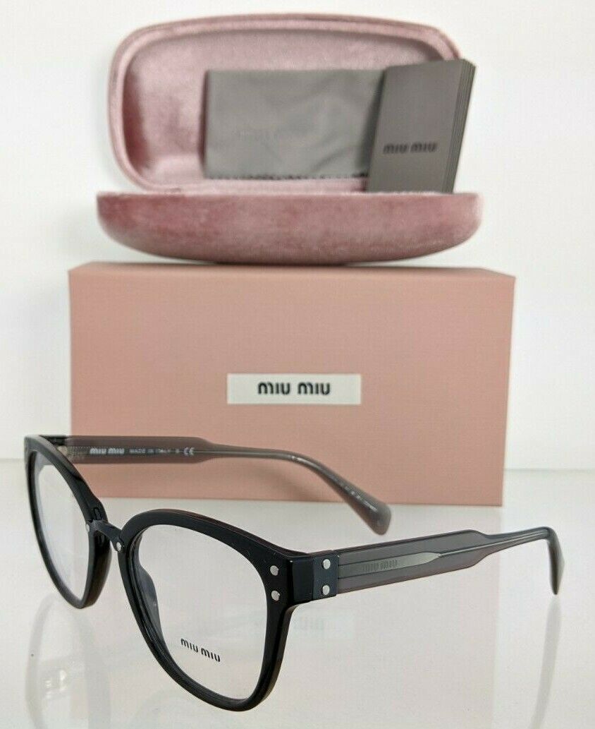 Brand New Authentic Miu Miu Eyeglasses VMU 04Q 1AB - 1O1 Black 4Q Frame