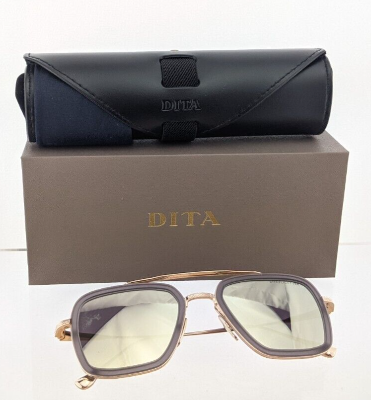 New Authentic Dita Sunglasses Flight 006 7806 C Gry Gld 52Mm Frame