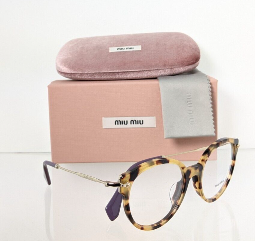 Brand New Authentic Miu Miu Eyeglasses VMU 04P 7S0 - 1O1 Tortoise Frame