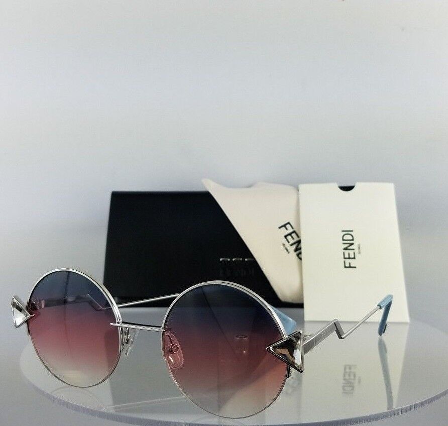 Brand New Authentic Fendi FF 0243/S Sunglasses TJVFF Silver 51mm 0243