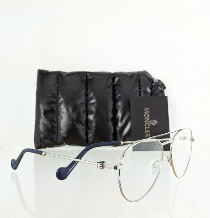 Brand New Authentic Moncler Eyeglasses ML 5023 016 54mm Silver Frame