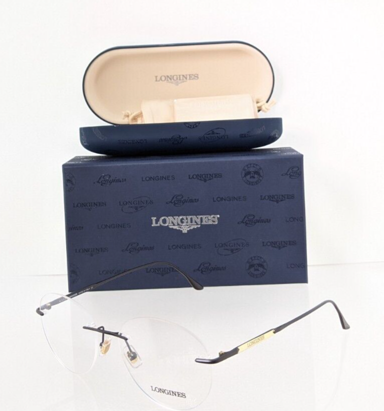 Brand New Authentic Longines Lg5002 H Eyeglasses 5002 Black 002 53Mm Frame