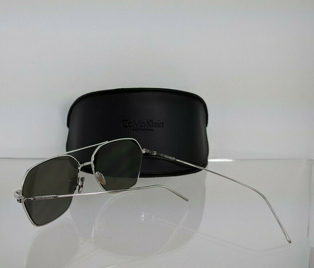 Brand New Authentic Calvin Klein Sunglasses CK 18112 046 Silver Frame 18112