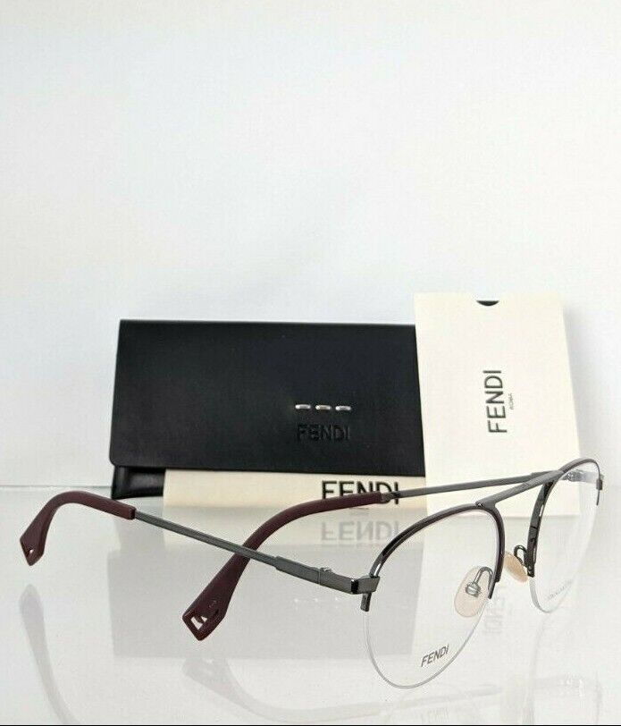 Brand New Authentic Fendi Eyeglasses 0106 V6T 51mm Gunmetal Frame M0106