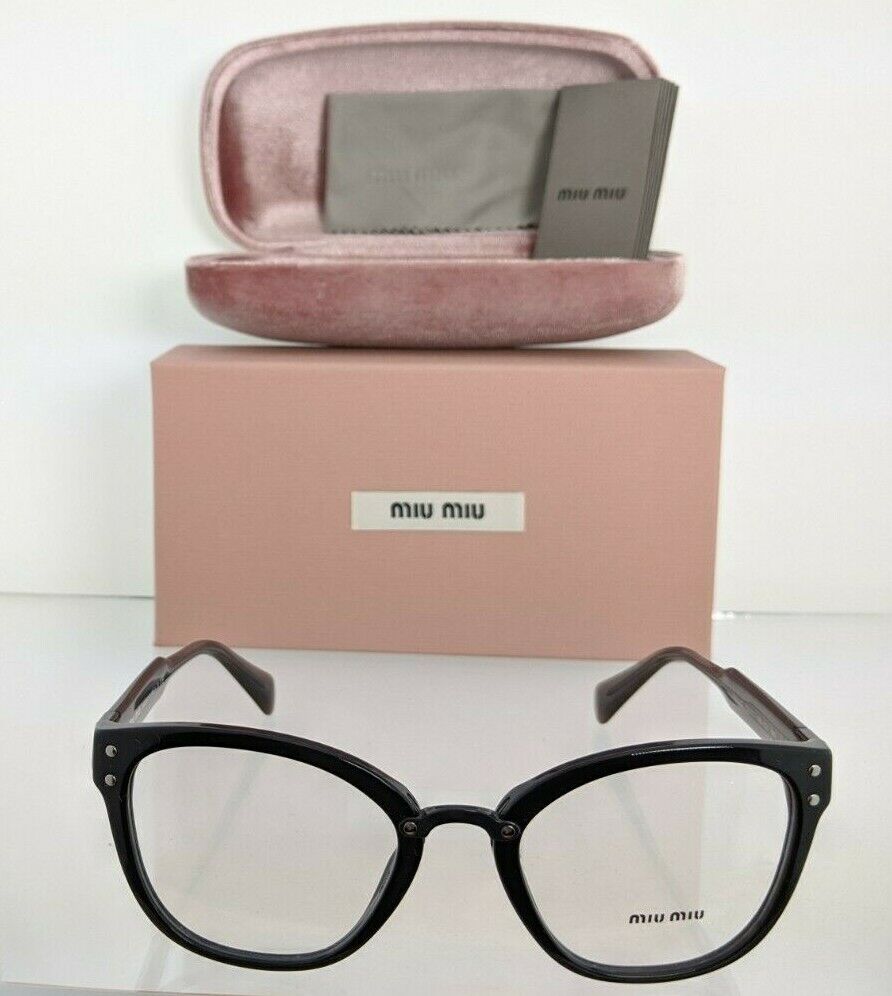 Brand New Authentic Miu Miu Eyeglasses VMU 04Q 1AB - 1O1 Black 4Q Frame