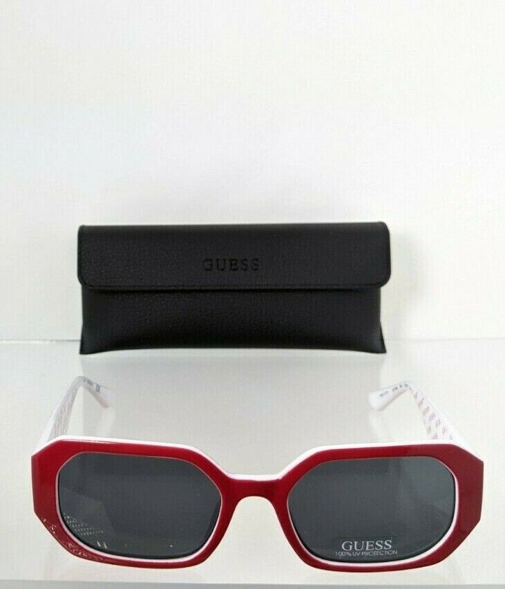 Brand New Authentic Guess Sunglasses GU7694 66A Red & White Frame 7694 Frame