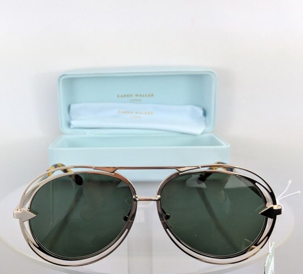 Brand New Authentic Karen Walker Sunglasses Jacques Light Gold Frame