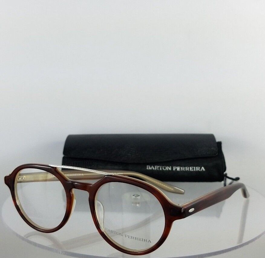 Brand New Authentic Barton Perreira Eyeglasses Bailey JRC AF 49mm Brown