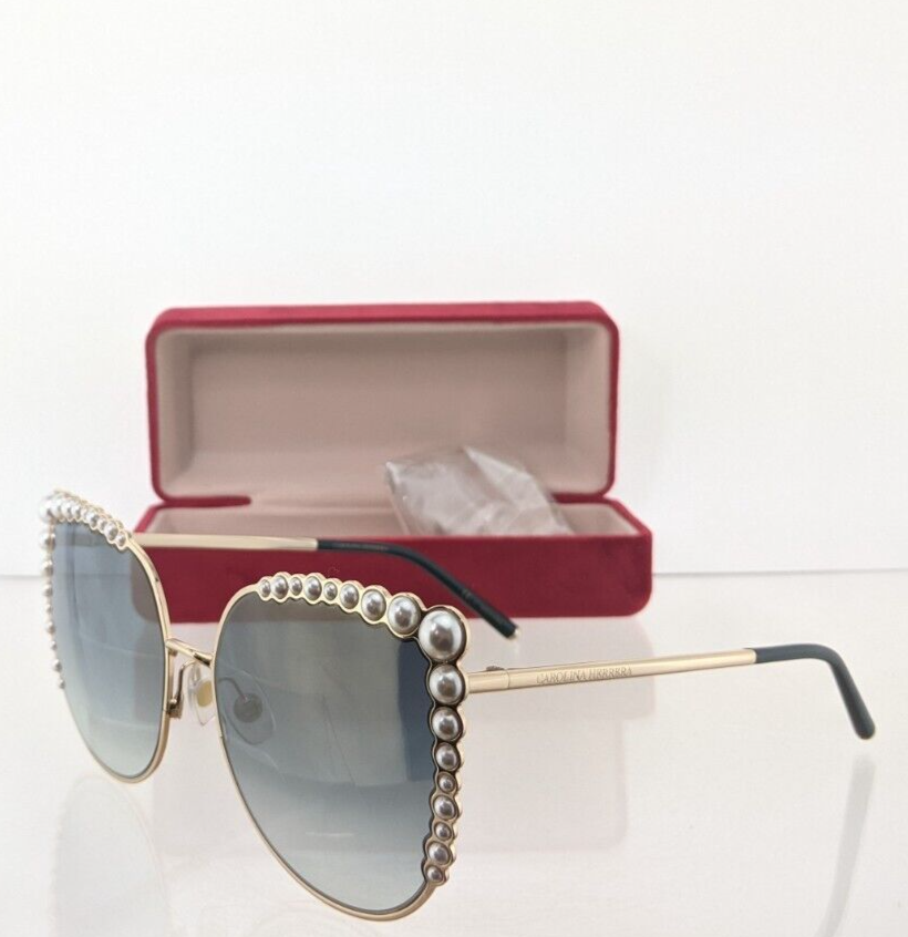 Brand Authentic Carolina Herrera Sunglasses Her 0076 J5Gez 58Mm Gold Frame