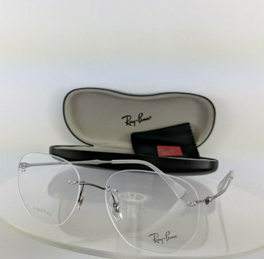 Brand New Authentic Ray Ban Eyeglasses Rb 8754 1000 50Mm Gunmetal Frame R8754