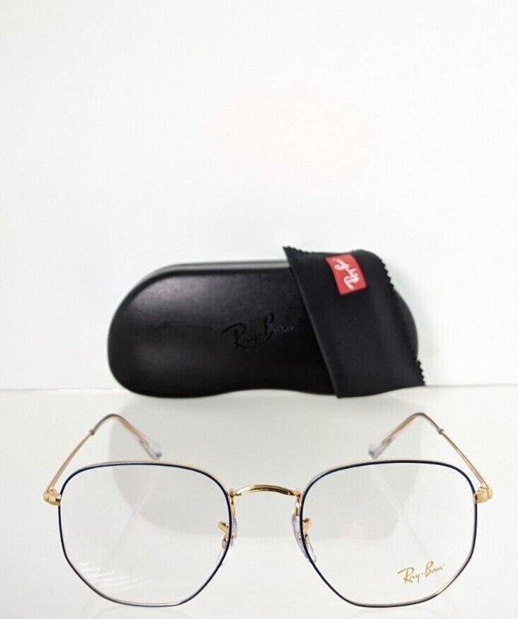 Brand New Authentic Ray Ban Eyeglasses RB 6448 3105 Rectangle 54mm RB 6448 Gold