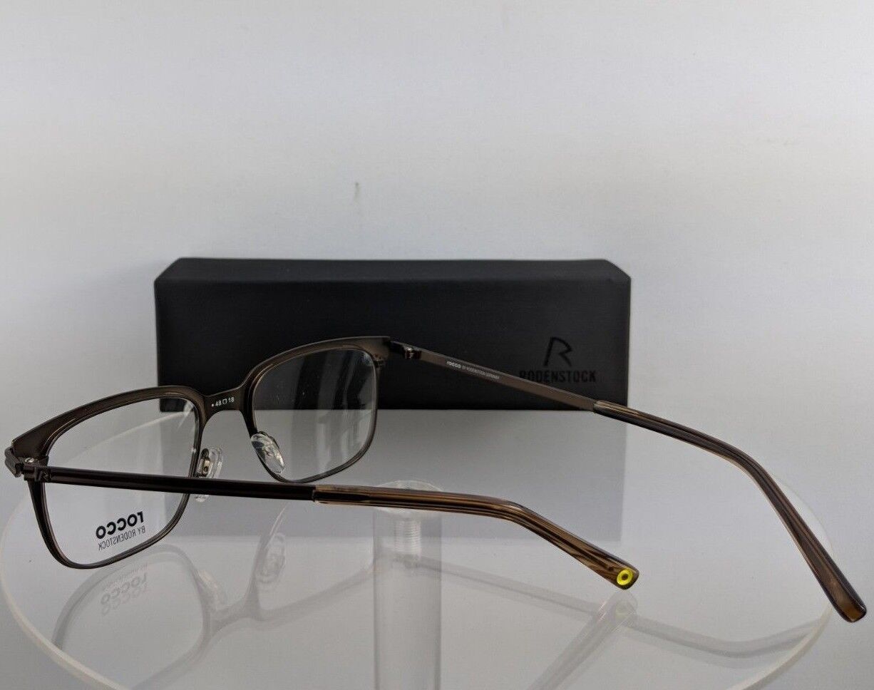 Brand New Authentic Rodenstock Eyeglasses RR 206 C Dark Copper Brown Frame