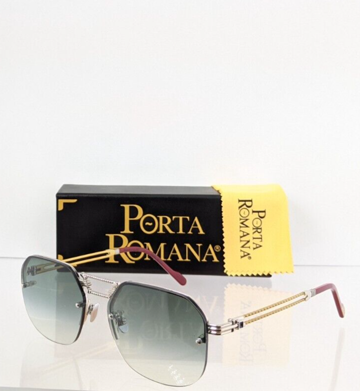 New Authentic Porta Romana Sunglasses MOD 1012 Col 100P Vintage Frame