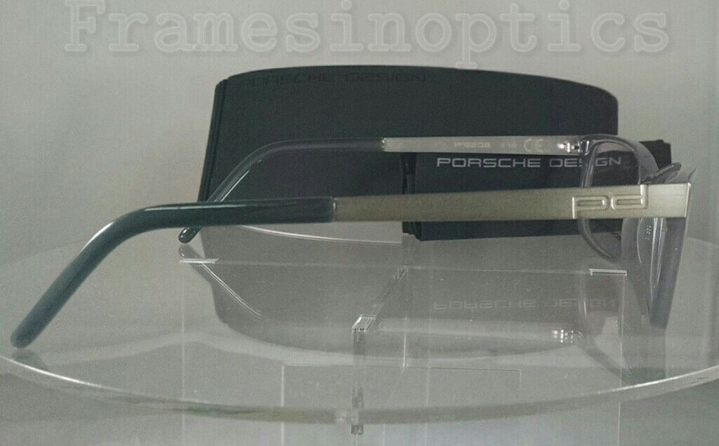 NEW AUTHENTIC PORSCHE DESIGN 8208 E GREY/GUNMETAL EYEGLASSES/FRAME