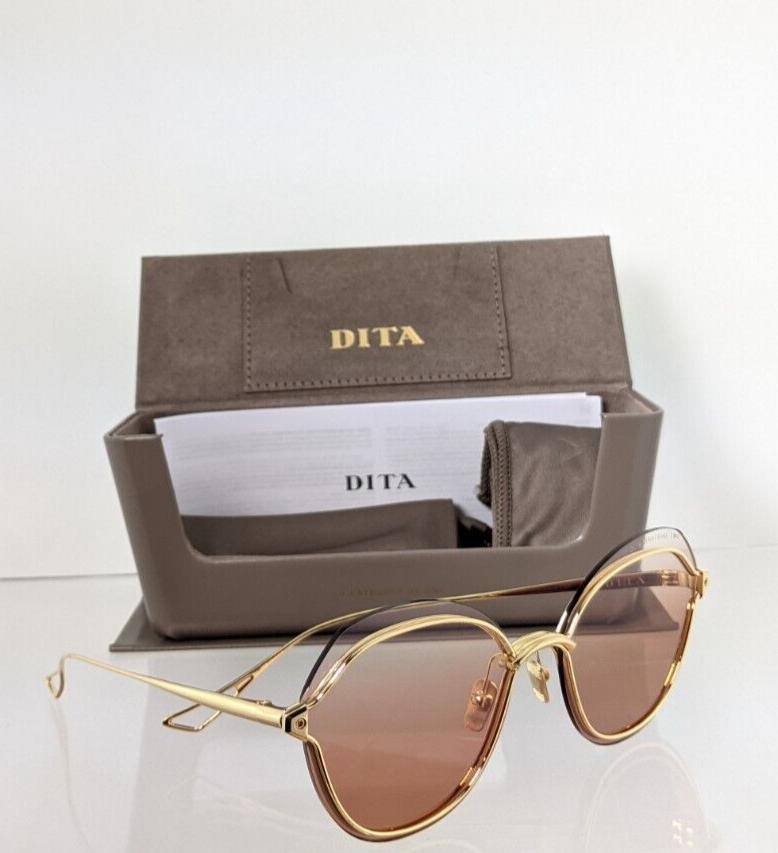 New Authentic Dita Sunglasses NIGHTBIRD - TWO DTS 519-58-03 Gold Frame