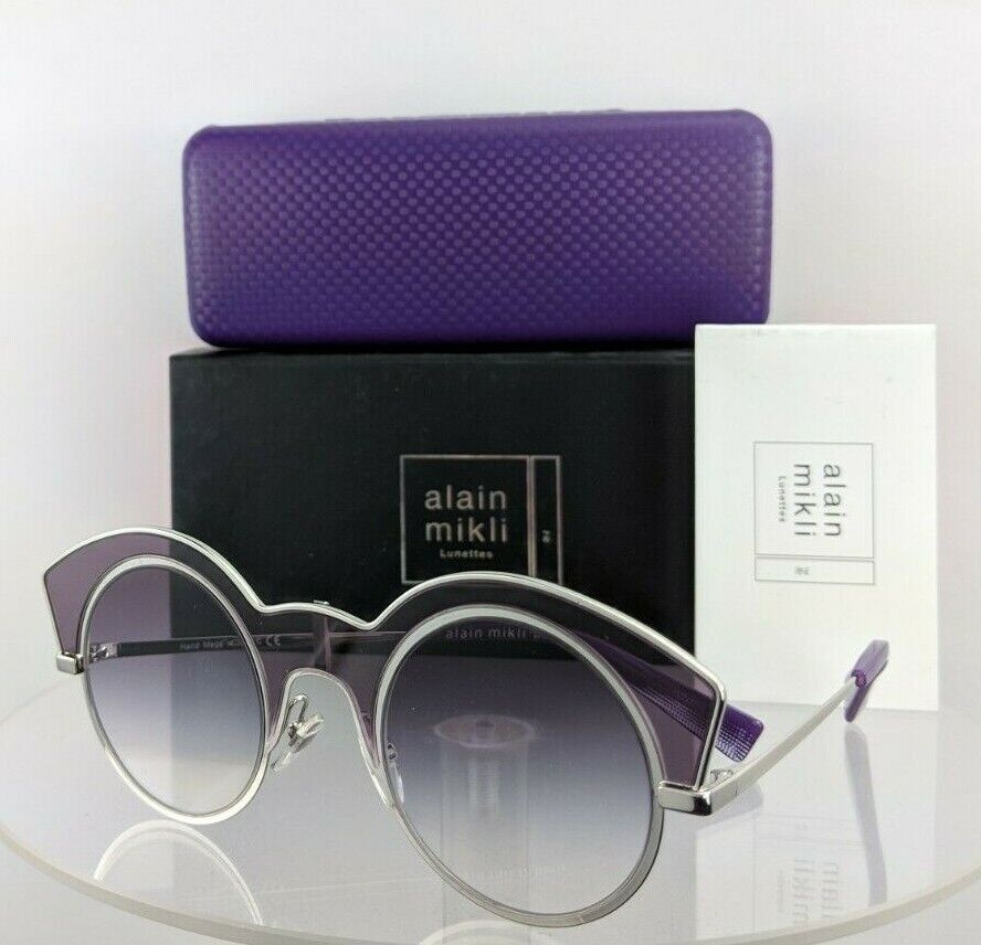 Brand New Authentic Alain Mikli Sunglasses La Nuit Ao 4009 006/8H Silver Al4009