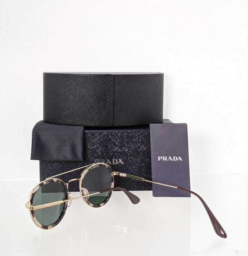 Brand New Authentic Prada Sunglasses SPR 56X Sunglasses 02A - 728 Gold Tortoise