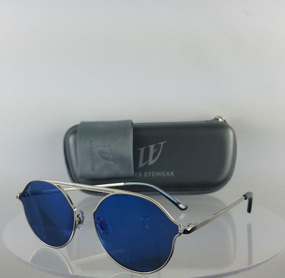 Brand New Authentic Web Sunglasses WE 0198 Col. 16X Silver 57mm Frame 198