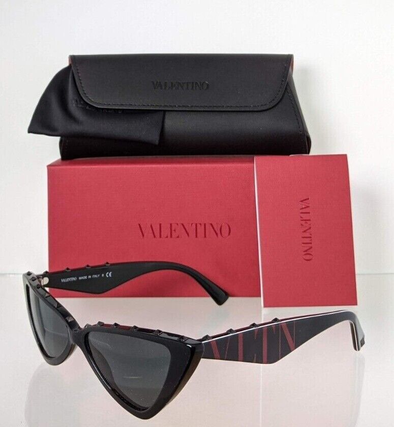 Brand New Authentic Valentino Sunglasses VA 4064 5001/87 Black Frame