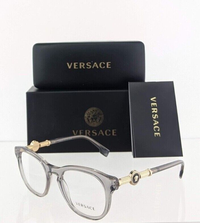 Brand New Authentic Versace Eyeglasses MOD. 3310 50mm Grey 593 3310 Frame