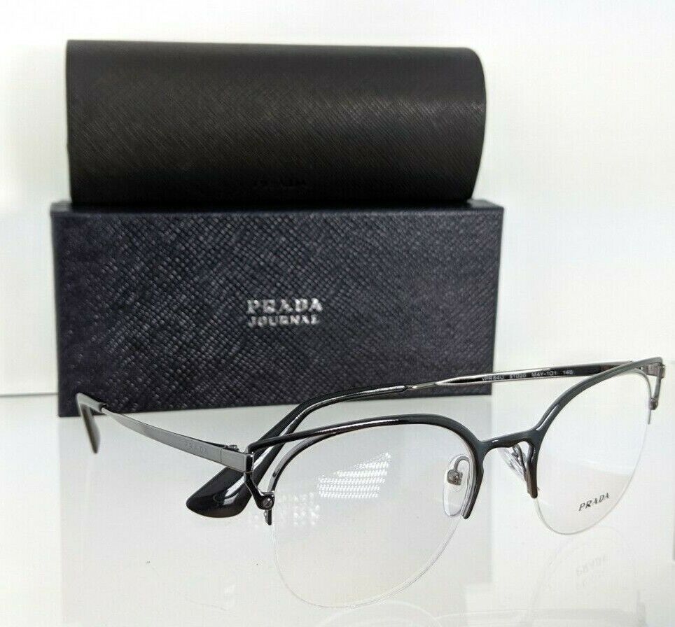 Brand New Authentic Prada Eyeglasses VPR 64U M4Y - 1O1 Black 51mm Frame