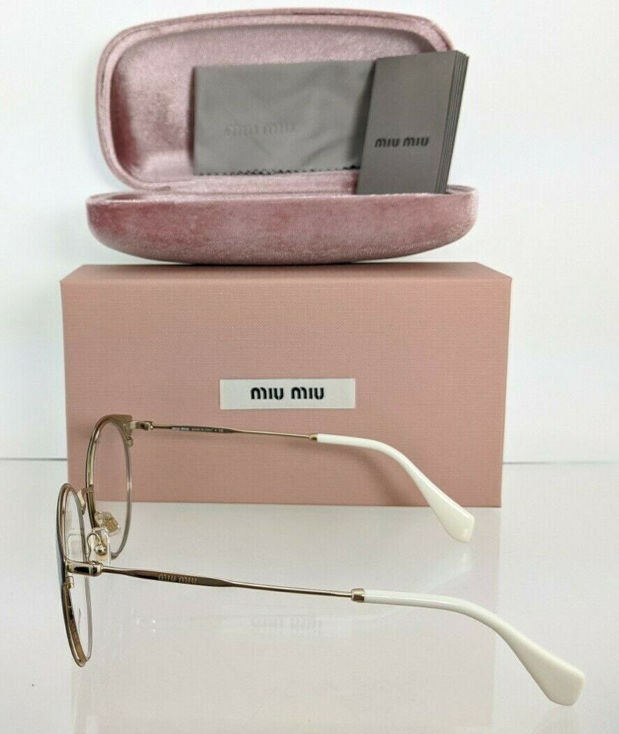 Brand New Authentic Miu Miu Eyeglasses VMU 51P 1AB - 1O1 Black & Gold Frame