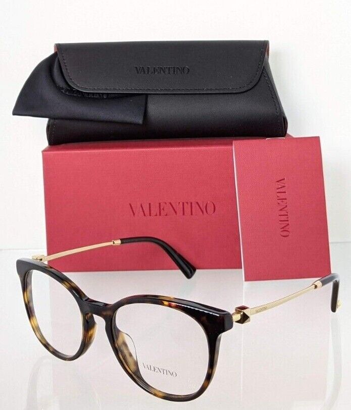 Brand New Authentic Valentino Eyeglasses VA 3046 5002 52mm 3046-A Tortoise Gold