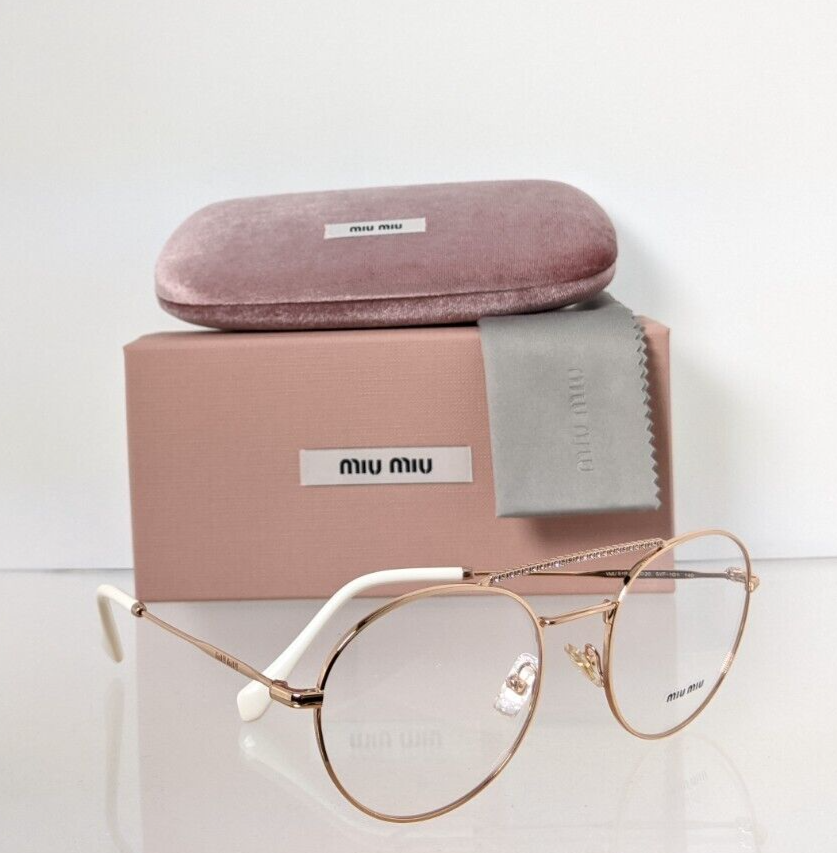 Brand New Authentic Miu Miu Eyeglasses VMU 51R SVF - 1O1 Rose Gold 52mm Frame