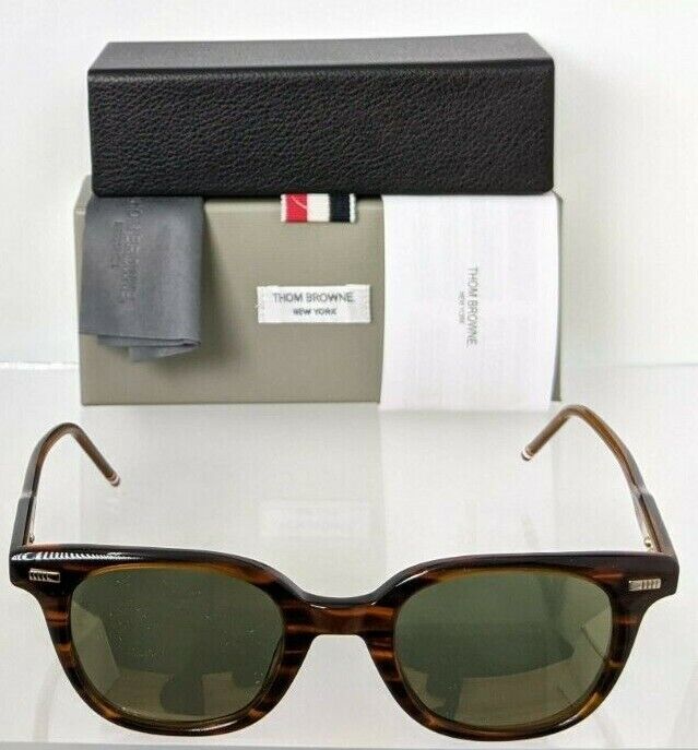 Brand New Authentic Thom Browne Sunglasses TBS 405-B-T WLT TB405 Brown Frame