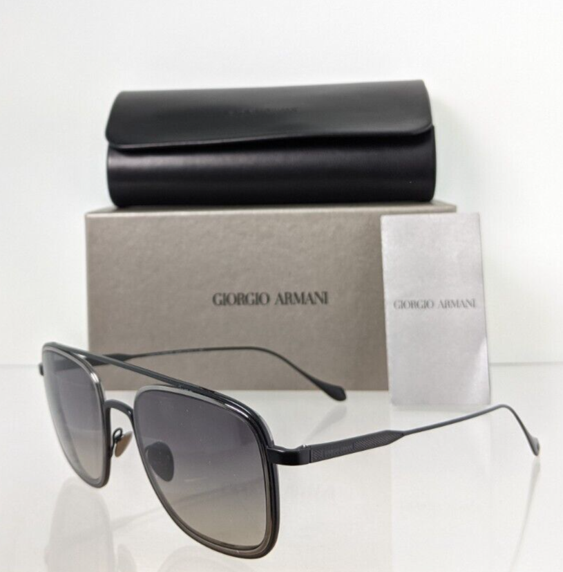 New Authentic Giorgio Armani AR 6086 Sunglasses 326111 AR6086 Black & palladium