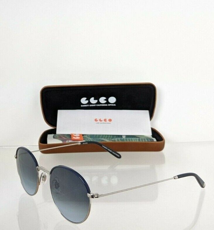 Brand New Authentic Garrett Leight Sunglasses CLOY NVY-SV 48mm Frame