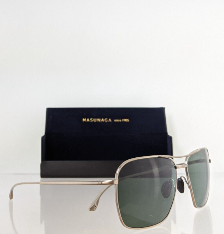 Brand New Authentic Masunaga 9007 Sunglasses Antique Gold #11 59M Frame