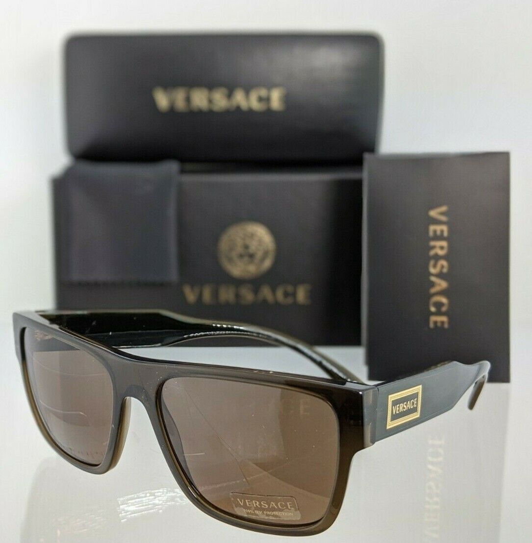 Brand New Authentic Versace Sunglasses Mod. 4379 200/73 56mm Brown Frame