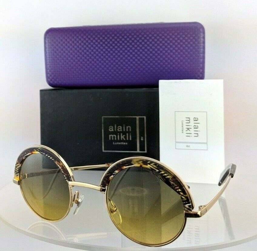 Brand New Authentic Alain Mikli Sunglasses Ao 4003 4108/11 Gold Al4003
