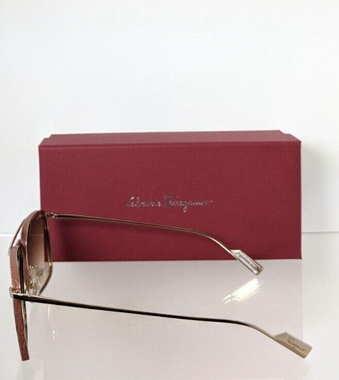 Brand New Authentic Salvatore Ferragamo SF221SL 753 Gold 58mm 221 Frame