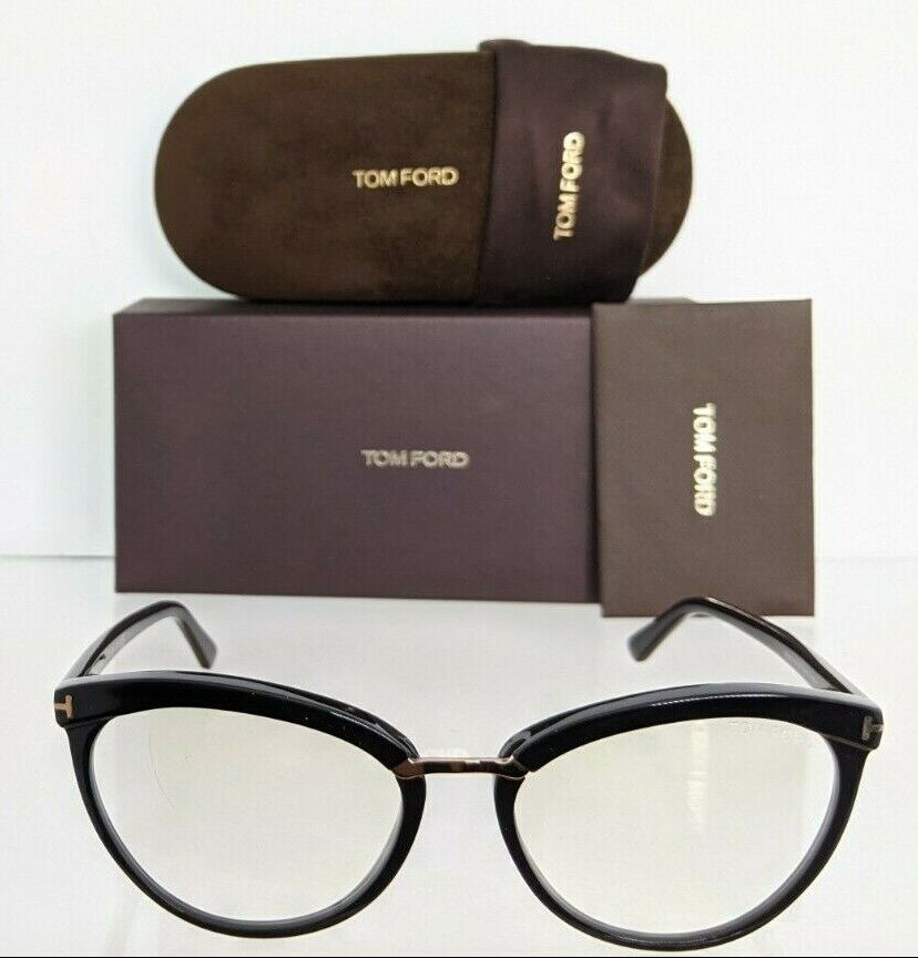 Brand New Authentic Tom Ford Eyeglasses TF 5551 001 Frame FT 5551-B 54mm Frame