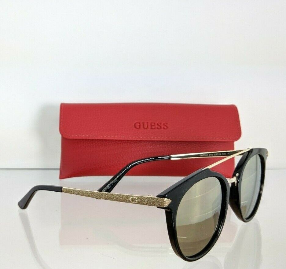 Brand New Authentic Guess Sunglasses GU 7532 01G 52mm GG 7532 Frame